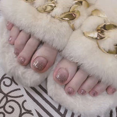 Press On Toe nails Set 24pcs/set JP2334