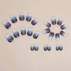 24pcs/Set Press On Nails W1312 & W1460