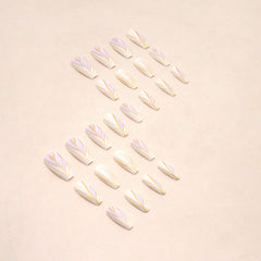 24pcs/Set Press On Nails W725