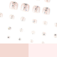 Press On Toe nails Set 24pcs/set JP2434