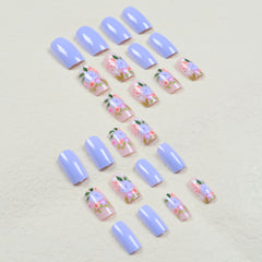 24pcs/Set Press On Nails SN055