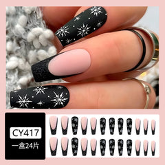 24pcs/Set Press On Nails CY417-B7