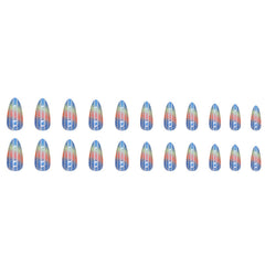 24pcs/Set Press On Nails W925