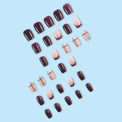 24pcs/Set Press On Nails DY917