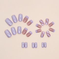 24pcs/Set Press On Nails W1027