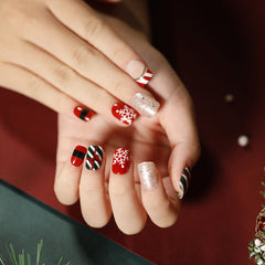 Christmas Press on Nails 24pcs/set JP1278