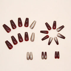 24pcs/Set Press On Nails W441