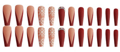 24pcs/Set Press On Nails CZ053