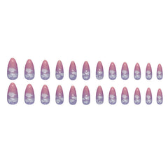 24pcs/Set Press On Nails W1389