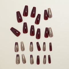 24pcs/Set Press On Nails MJE-161