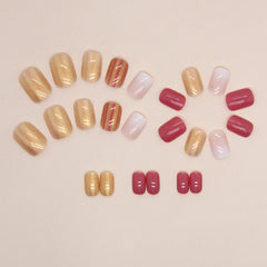 24pcs/Set Press On Nails W1366