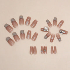 24pcs/Set Press On Nails Z826