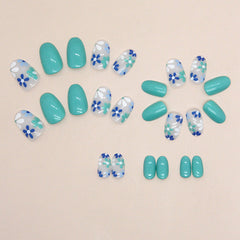 24pcs/Set Press On Nails W1317