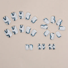 24pcs/Set Press On Nails W1322