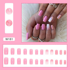 24pcs/Set Press On Nails W181