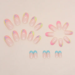 24pcs/Set Press On Nails W1117