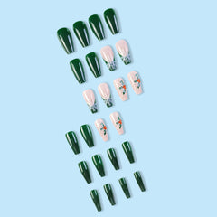 24pcs/Set Press On Nails CZ202-B7