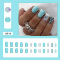24pcs/Set Press On Nails W542