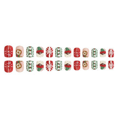 24pcs/Set Press On Nails Z446