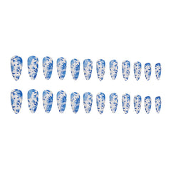 24pcs/Set Press On Nails W1201