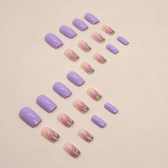 24pcs/Set Press On Nails W1344