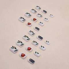 24pcs/Set Press On Nails W1474