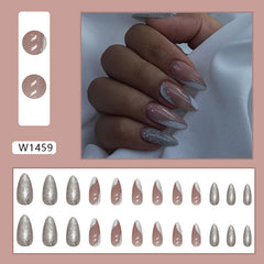 24pcs/Set Press On Nails W1459