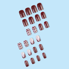 24pcs/Set Press On Nails A050