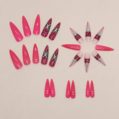 24pcs/Set Press On Nails W1157