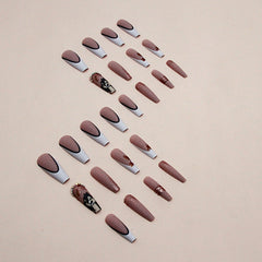24pcs/Set Press On NailsZ822