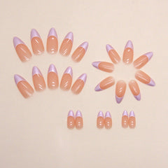 24pcs/Set Press On Nails W1255