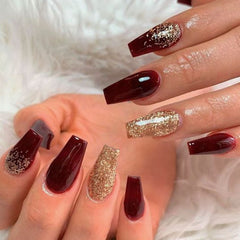 24pcs/Set Press On Nails JIA#401