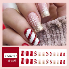 24pcs/Set Press On Nails DY752-B7