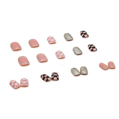 24pcs/Set Press On Nails R819