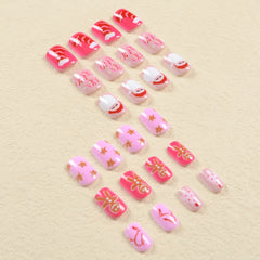 24pcs/Set Press On Nails SN157