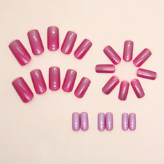 24pcs/Set Press On Nails W1311