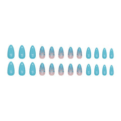 24pcs/Set Press On Nails W1000