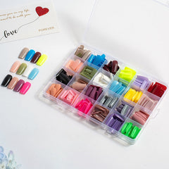 24 Colors 576 pcs /Set Press On Nails 24pcs/Color TF-002