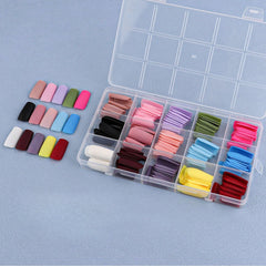 15 Colors 360pcs /Set Press On Nails 24pcs/Color FN06