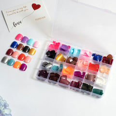 24 Colors 576 pcs /Set Press On Nails 24pcs/Color teo-TF-011