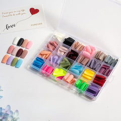 24 Colors 576 pcs /Set Press On Nails 24pcs/Color TF-003