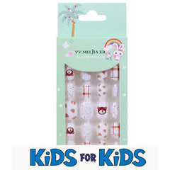 Mini Press On Nails For Kids 24 Pcs Christmas KPN4-001