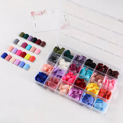24 Colors 576 pcs /Set Press On Nails 24pcs/Color TF-030