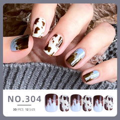 Nnatural & Flexible Press On Nails 24PCS/set 304