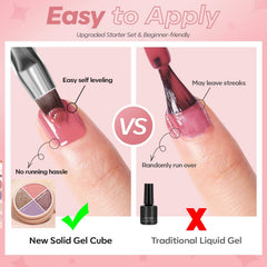 4 Colors Solid Nail Gel color12