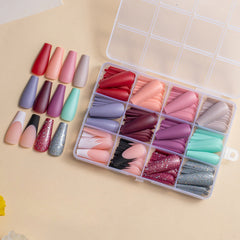12 Colors288pcs /Set Press On Nails 24pcs/Color jfm-09