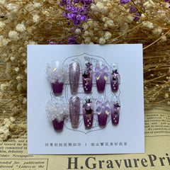 10pcs/Set Press On Nails CDJ0116-9