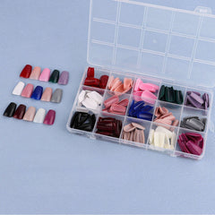 15 Colors 360pcs /Set Press On Nails 24pcs/Color FN15