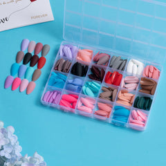 24 Colors 576 pcs /Set Press On Nails 24pcs/Color TF-014