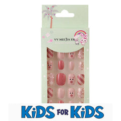 Mini Press On Nails For Kids 24 Pcs Christmas KPN6-008